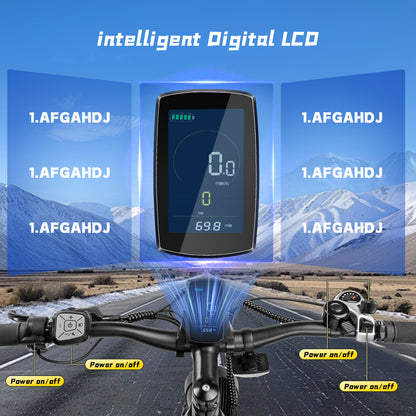 Electric Bike 1100W Peak, E-Bike Certified to UL 2849, Aluminum Frame Mountain Bike, 26 x 4” Fat Tire Hydraulic Disc Brakes