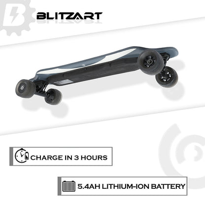 Blitzart GT Dual Electric Skateboard with 105mm Off-Road Wheels
