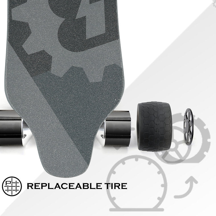 Blitzart GT Dual Electric Skateboard with 105mm Off-Road Wheels