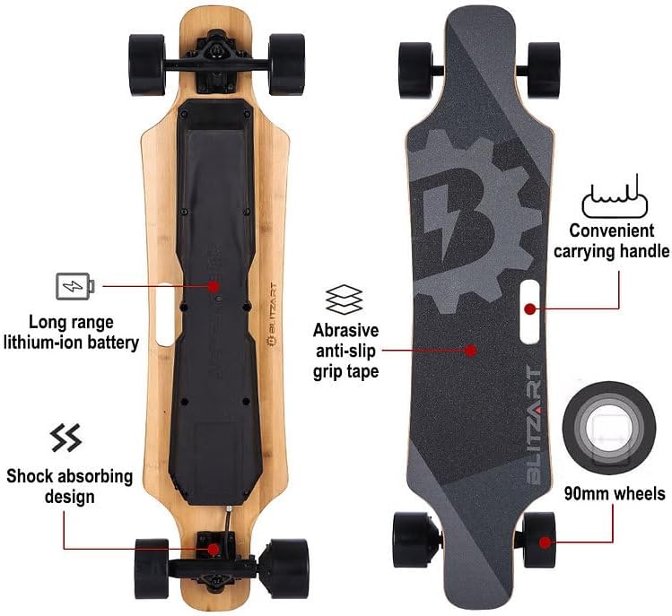 38" Hurricane Electric Longboard Electronic Skateboard