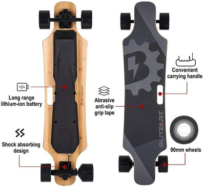 38" Hurricane Electric Longboard Electronic Skateboard